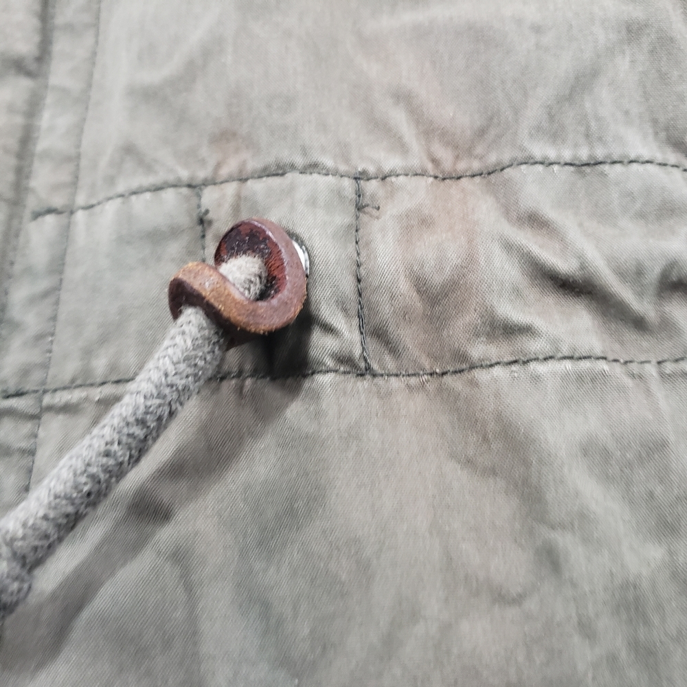 Abercrombie & Fitch Jacket SZ L Zip Up Button Up - Picture 7 of 12